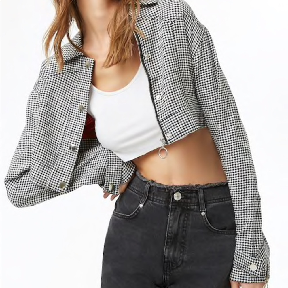 NWT! Boxy Cropped Jacket - Picture 4 of 8